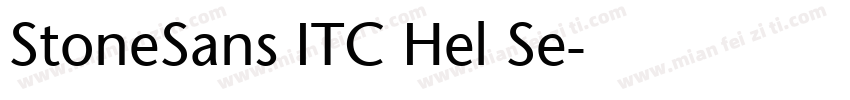 StoneSans ITC Hel Se字体转换